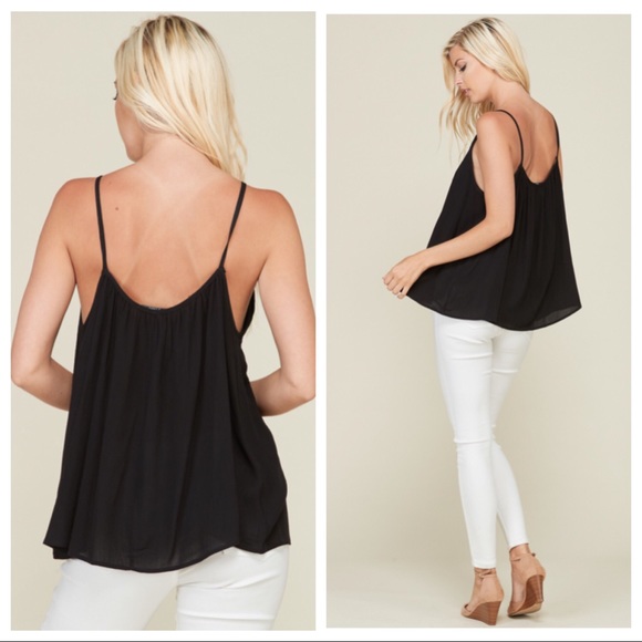 MADDIE-Crinkle Strappy Top - Picture 2 of 11